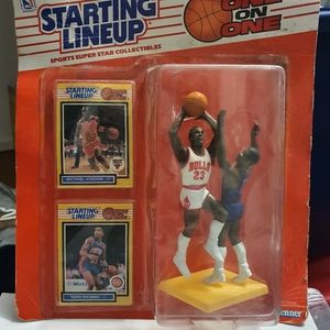 Isiah Thomas and Micheal Jordan